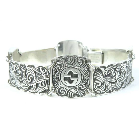 アクセサリー GUCCI interlocking bracelet arabesque Gucci Arabesque Interlocking G Bracelet Accessory Ag925 Metal